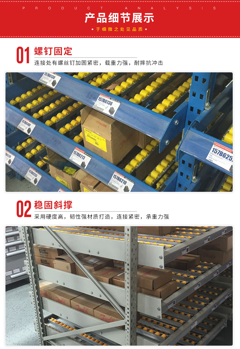 流利式倉(cāng)庫(kù)貨架案例